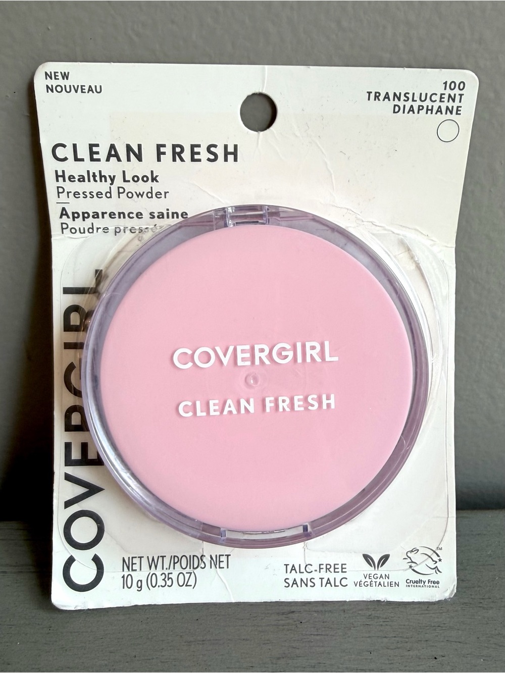 Covergirl Clean Fresh Healthy Look Pressed Powder 100 Translucent Diaphane NEW